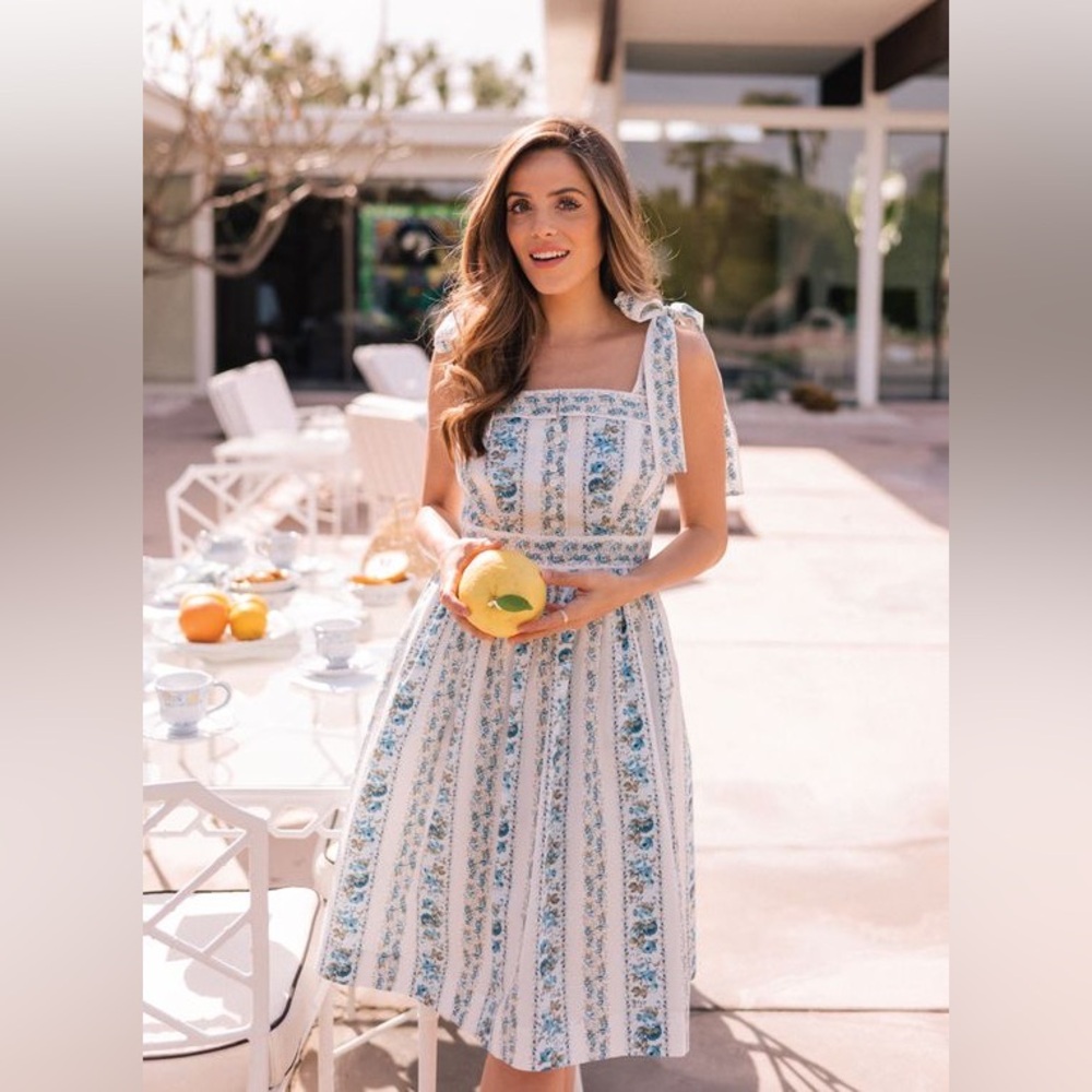 Gal Meets Glam Blue Florla Arina Dress. Size 2